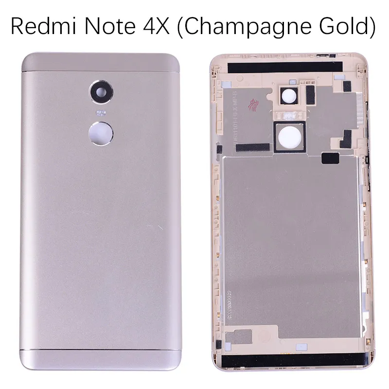Note 4X Gold Задняя крышка для Xiaomi Redmi Note 4x на батарею черный золотой - Цвет: Note 4X Gold
