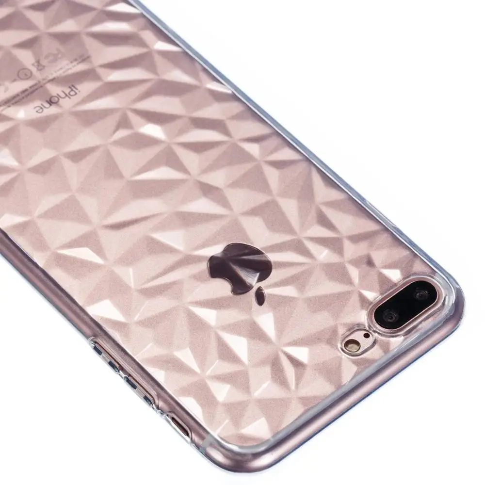 Роскошный прозрачный чехол для iPhone X XR XS Max мягкий из искусственной кожи