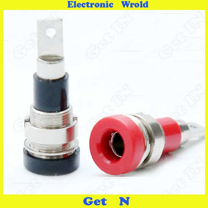 20 шт. 4 мм разъем типа &quotбанан&quot панель крепление из чистой меди клеммы Колонка