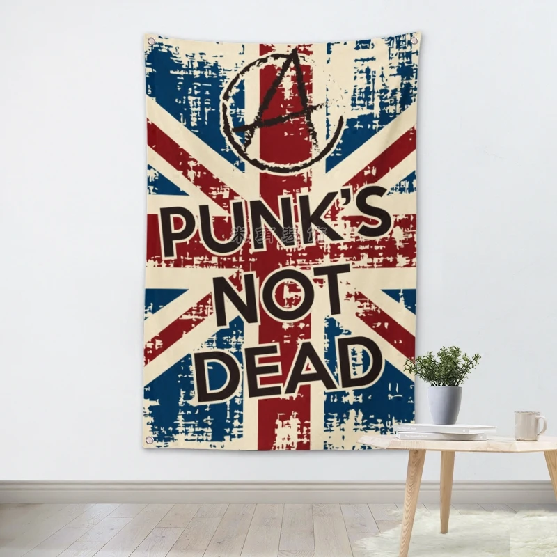Панк's not Dead Rock постер музыкальной группы настенный стикер 56х36 дюймов тканевый