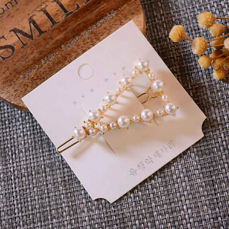 Xugar аксессуары для волос, металлические заколки для волос с жемчугом для женщин и девочек, заколки для волос - Цвет: 38