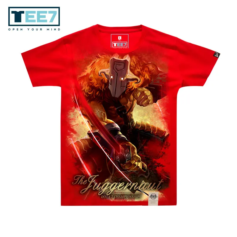 TEE7 Для мужчин короткий рукав Футболка игра для dota2 Phantom Assassin каэл хлопок