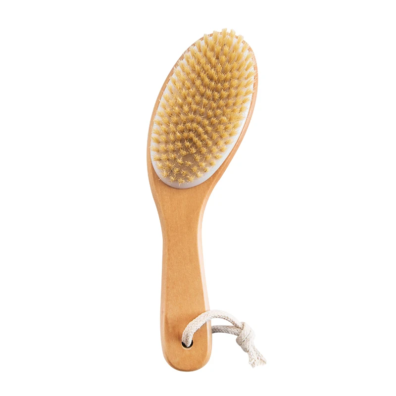 TREESMILE Exfoliating Wooden Body Massage Shower Brush Natural Bristle Bath SPA Woman Man Skin Care Dry D40 | Дом и сад