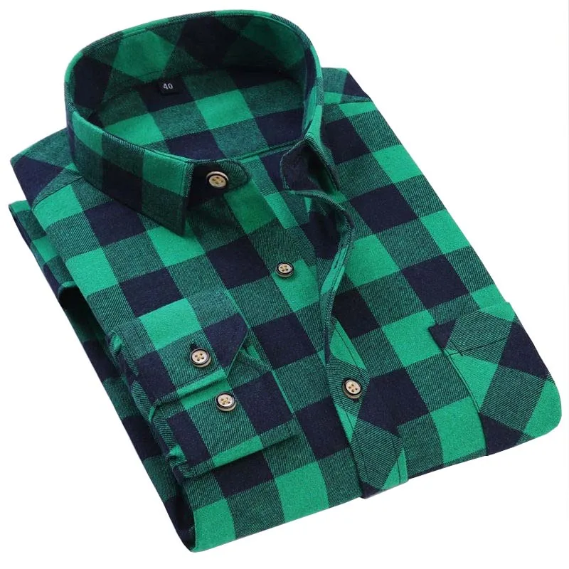 QISHA Для мужчин 2018 Лидер продаж осень Термальность теплая рубашка воротник с