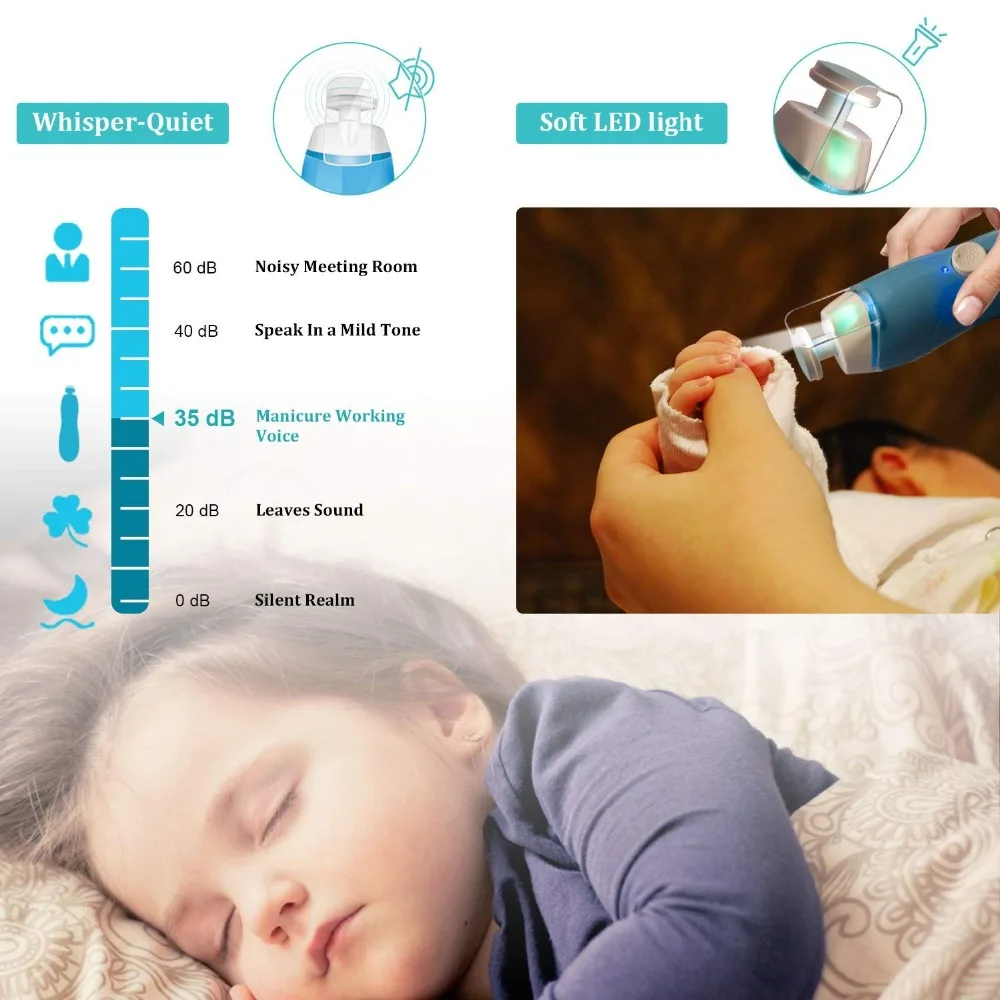 7 в 1 электрические кусачки для ногтей Детская шлифовальная машинка набор триммер