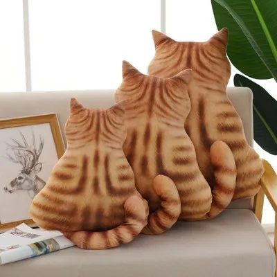 1 шт.. милая мягкая кошка подушка милые Kawaii животные плюшевые тени плюшевая