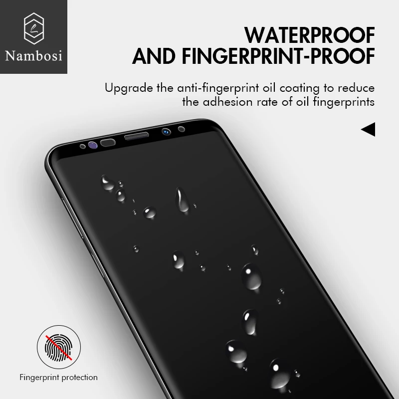 3D полное покрытие закаленное стекло для samsung galaxy note 8 9 Защита экрана двойное