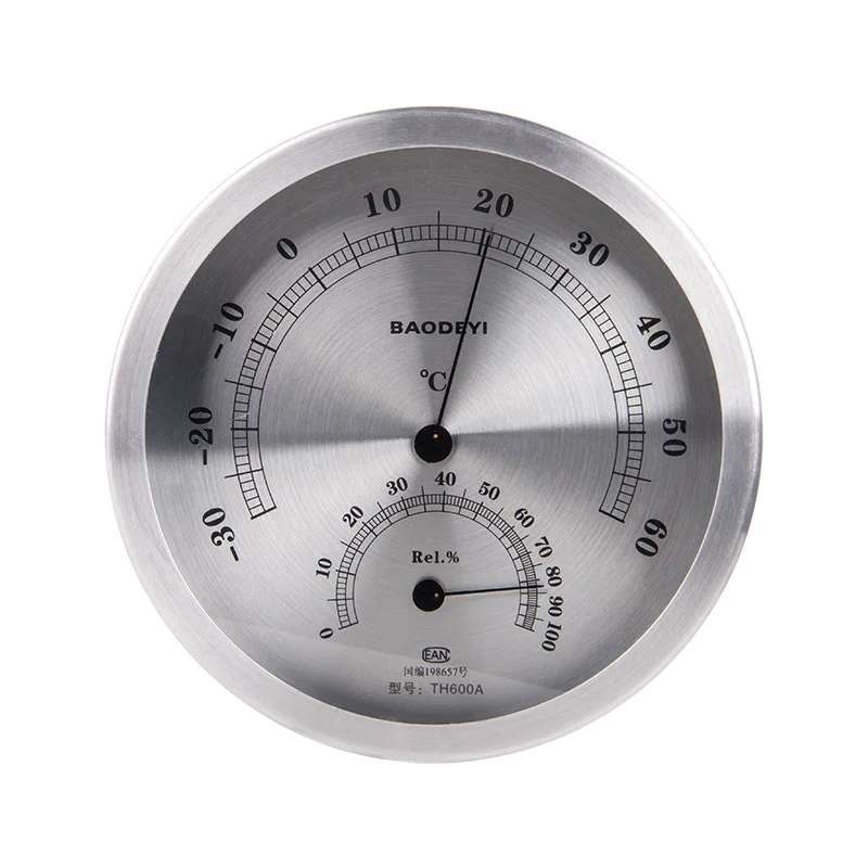 

Outdoor Thermometer Humidity Meters HD Round Clock Shape Indoor Temperature Instrument&Wall Mounting Hygrometer Home Decor