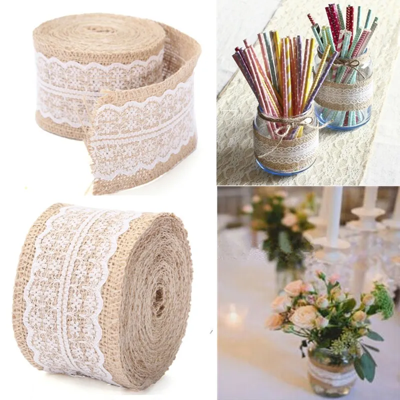 Новое поступление 5 м винтажные натуральные джутовые мешковины гессийские