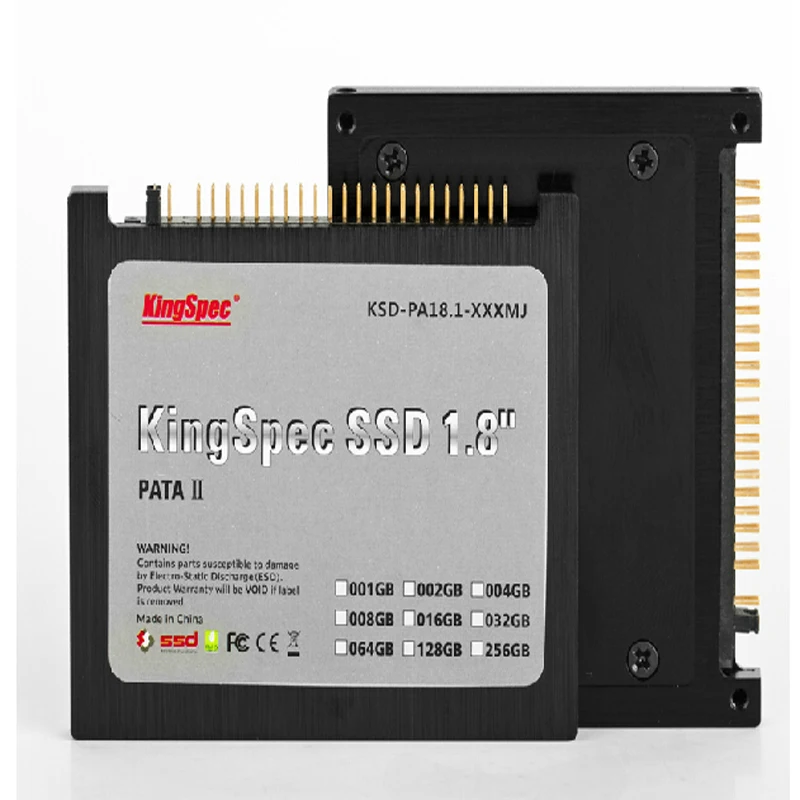 KingSpec 1.8 дюйм(ов) 44pin IDE PATA SSD 64 ГБ твердотельный диск MLC NAND флэш-памяти для ноутбука