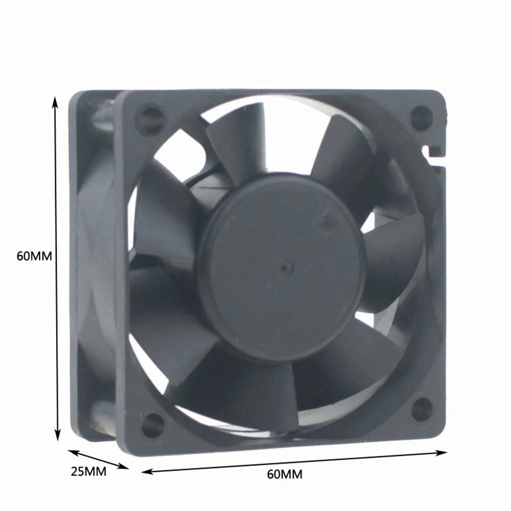 Asunflower 6025 DC 24V 0.1A 60x60x25 мм 4500 об/мин вентилятор корпуса ПК 2 Pin бесщеточный Вентилятор
