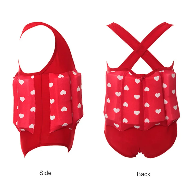 Детский плавучий купальник Съемный высокая эластичность цельный тренировочный