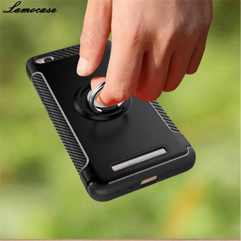 Case For Xiaomi Redmi Note 4X Metal Ring Holder Bracket Cover 4X/4A/4 Combo Anti-knock Magnet Knockproof Armor |