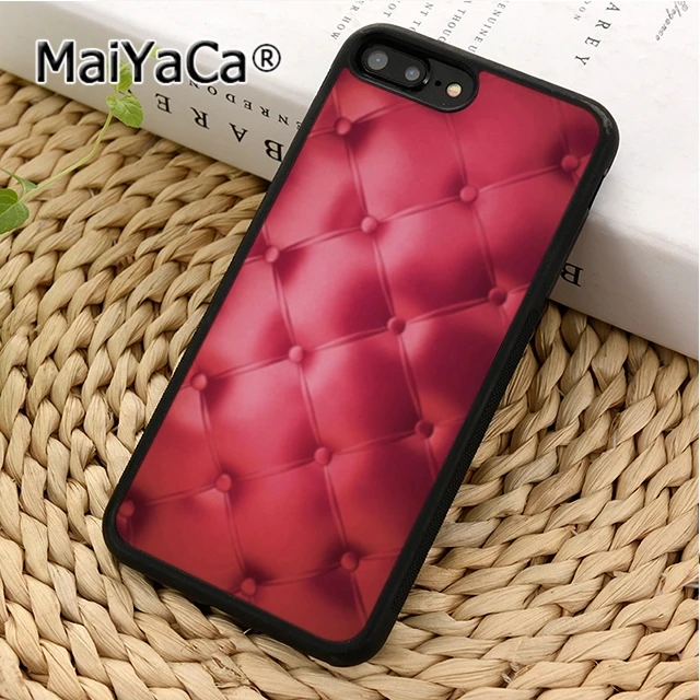 MaiYaCa стеганая текстура диван Шаблон наклейка чехол для телефона iPhone 5 6 s 7 8 plus 11 12 Pro