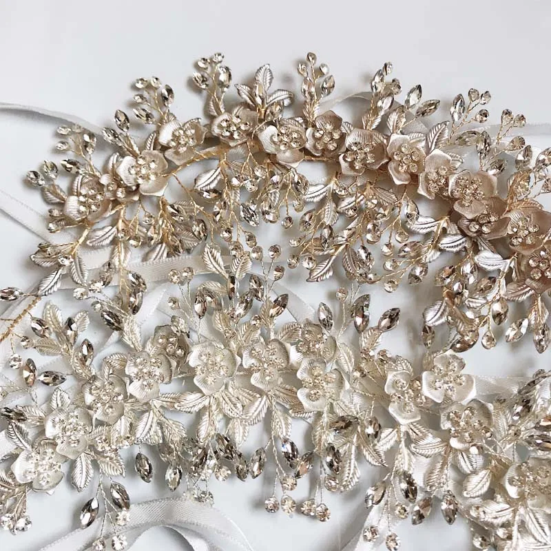 Женский Золотой головной убор повязка на голову ювелирная цепочка со стразами