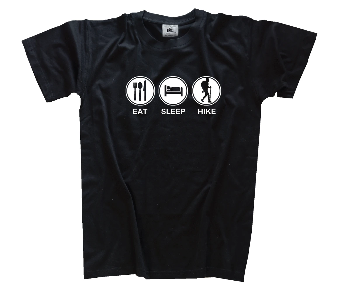 Футболка для альпинизма и Eat Sleep Hike S XXXL|Мужские футболки| |