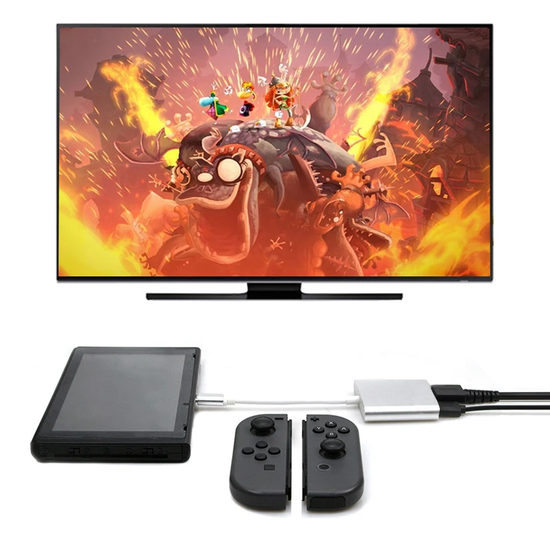 HDMI Type C адаптер док станция HD передача для переключателя USB ТВ конвертер ноутбука
