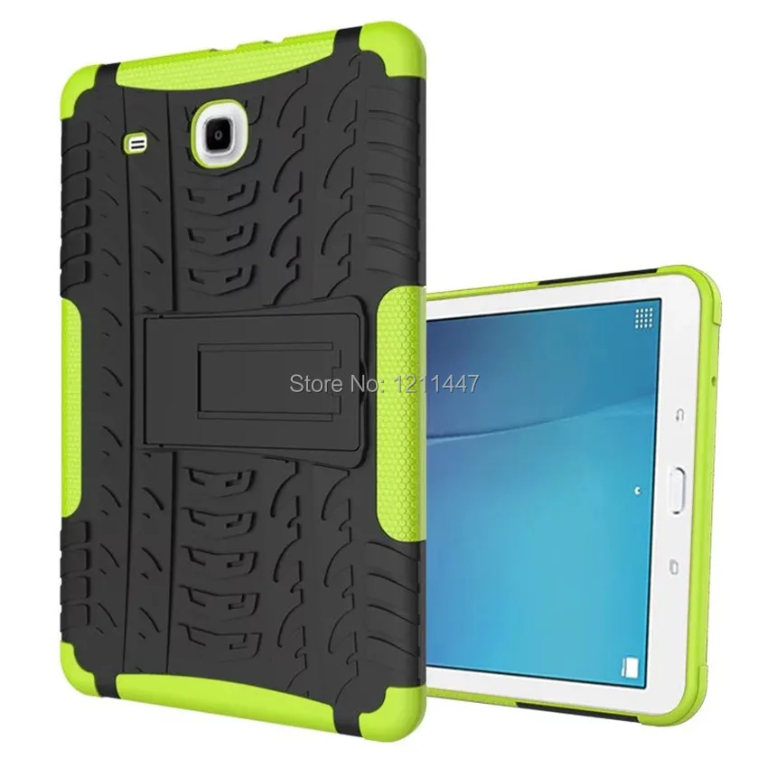 Cover For Samsung Galaxy Tab E 9.6 Case Armor Kickstand Silicone for Cases T560 T561+screen protector | Компьютеры и офис