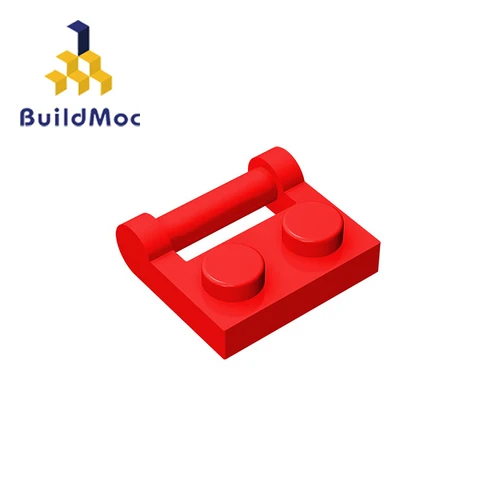 BuildMOC 48336 1x2 детали для строительных блоков DIY логотип развивающие творческие подарочные игрушки - Цвет: M0451-01