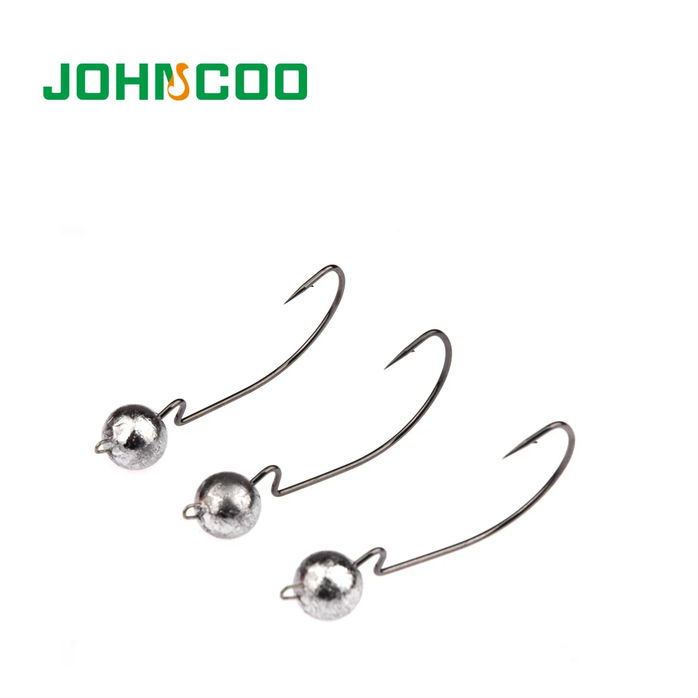 JOHNCOO 10 шт. Новый свинцовый джиг Крючки для головы 3 5 г 7 Рыболовная Приманка Мягкая
