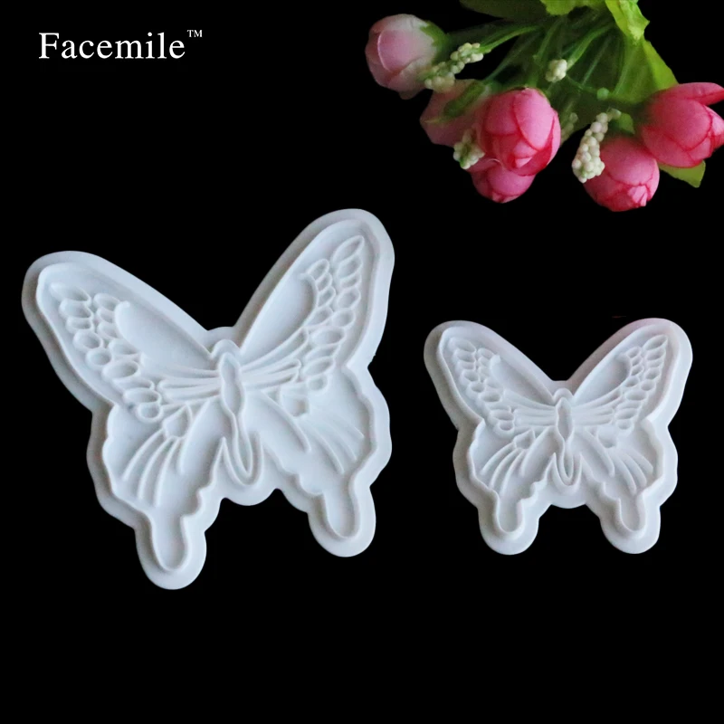 2 шт./компл. Подарочная форма в форме бабочки размера пластиковые резаки для