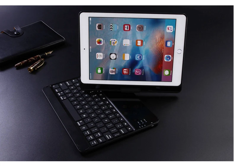 Witsp@ d чехол для клавиатуры для iPad Pro 10,5 дюймов /iPad Air 10,5(3rd Gen) 2019360 вращающийся BT/беспроводной Чехол для клавиатуры с подсветкой