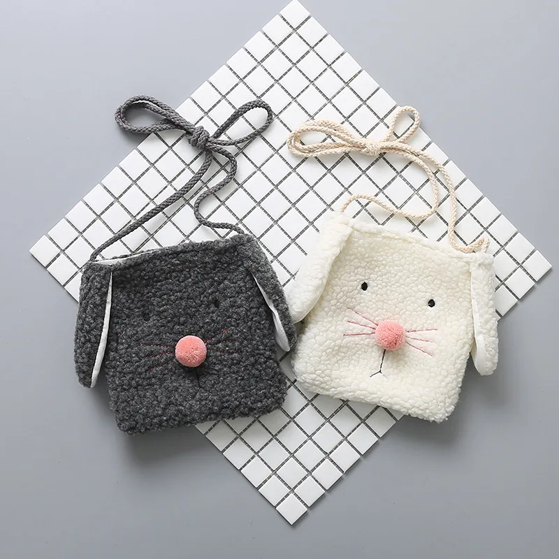 1 шт. плюшевый Кошелек с милым мультяшным рисунком собаки аниме на шнурке карман