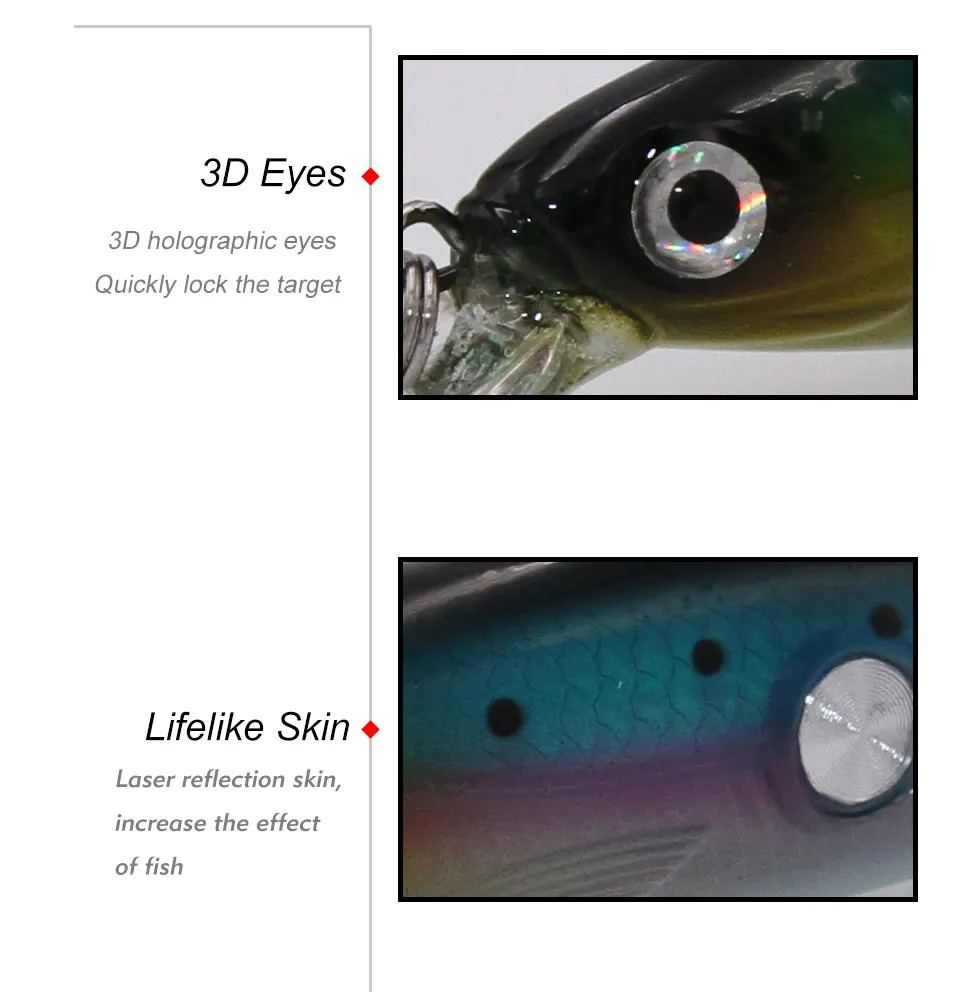 TacklePRO M15 идеальная приманка для ловли гольяна 100 мм/15,5 г плавающая искусственная жесткая приманка воблер, щука тройные басовые крючки