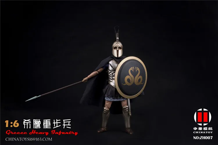 1/6 Scale Greece Heavy Armor Infantry Soldier Action Figure ZH007 12'' Male Figurine Model Dolls Toy for Collections Gifts