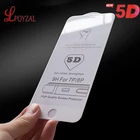 LPOYZAL 5D полное покрытие закаленное стекло для iPhone X XS Max XR 9H HD Защита экрана для iPhone 8 7 6S 6 Plus защитное стекло