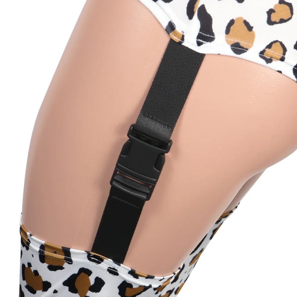 

Deep V Neck Leopard Digital Women Jumpsuits Sexy Club Women Bodysuits