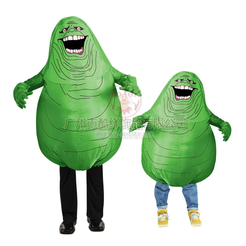 Надувной зеленый костюм призрака из фильма Охотники за привидениями вечерние