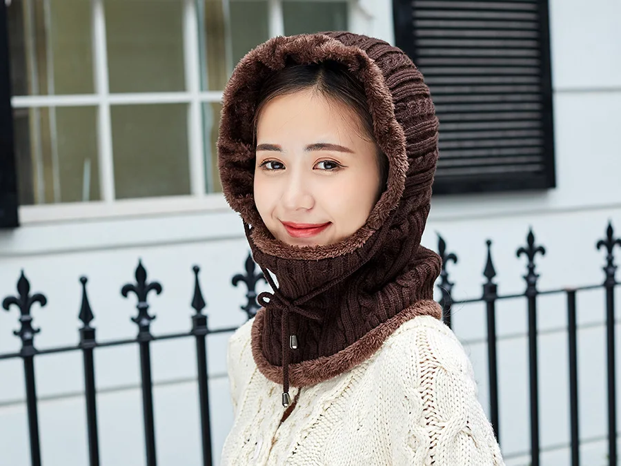 Seioum, новинка, зимняя вязаная шапка, шарф для женщин, Skullies Beanies, зимние шапки для мужчин и женщин, теплая маска, толстая, для девушек, женская шапка, Шапка-бини