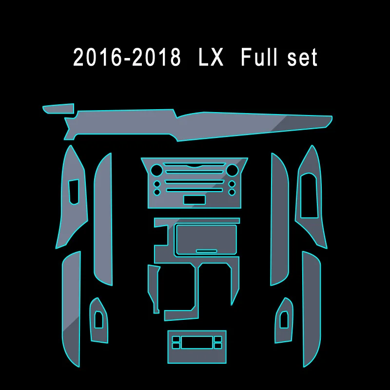 Наклейка для Lexus, прозрачная защитная пленка из ТПУ, наклейка s для Lexus IS RX LX570, консоль, аксессуары для стайлинга автомобилей
