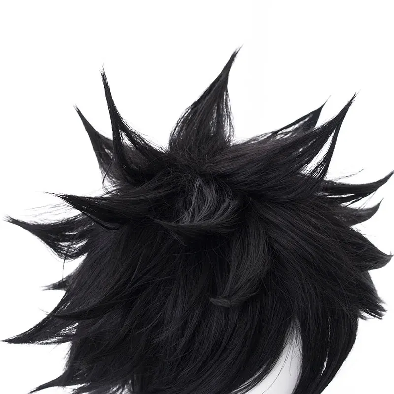 Парик для косплея моя геройская академия термостойкий из синтетических черных