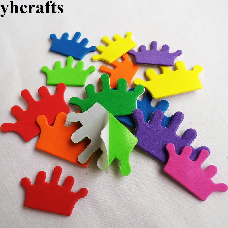 

1 пакетов/лот. Красочная Корона пены наклейки; Классические игрушки для детей, игрушки набор для скрапбукинга раннего Развивающие игрушки д...