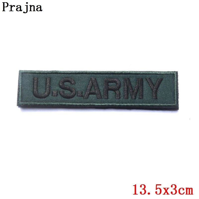 Prajna бесклеевая вышивка нашивка полоса на одежду Parch армии США военный тактический боевой патч крюк петля Сталкер полицейский патч - Цвет: Медь