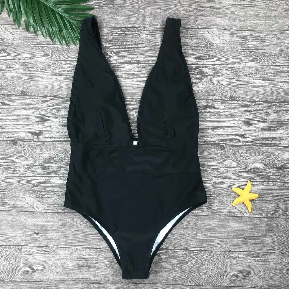 Sexy Multicolor bird print V Neck Push Up Padded High Waist One Piece swimsuit Swimwear Women Bodysuit Bathing SuitMonokini