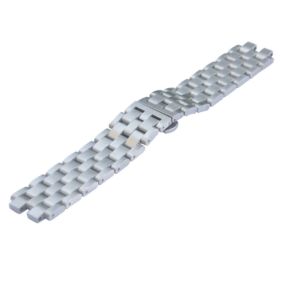 Скидка Браслет из нержавеющей стали с пряжкой-бабочкой, 22 мм