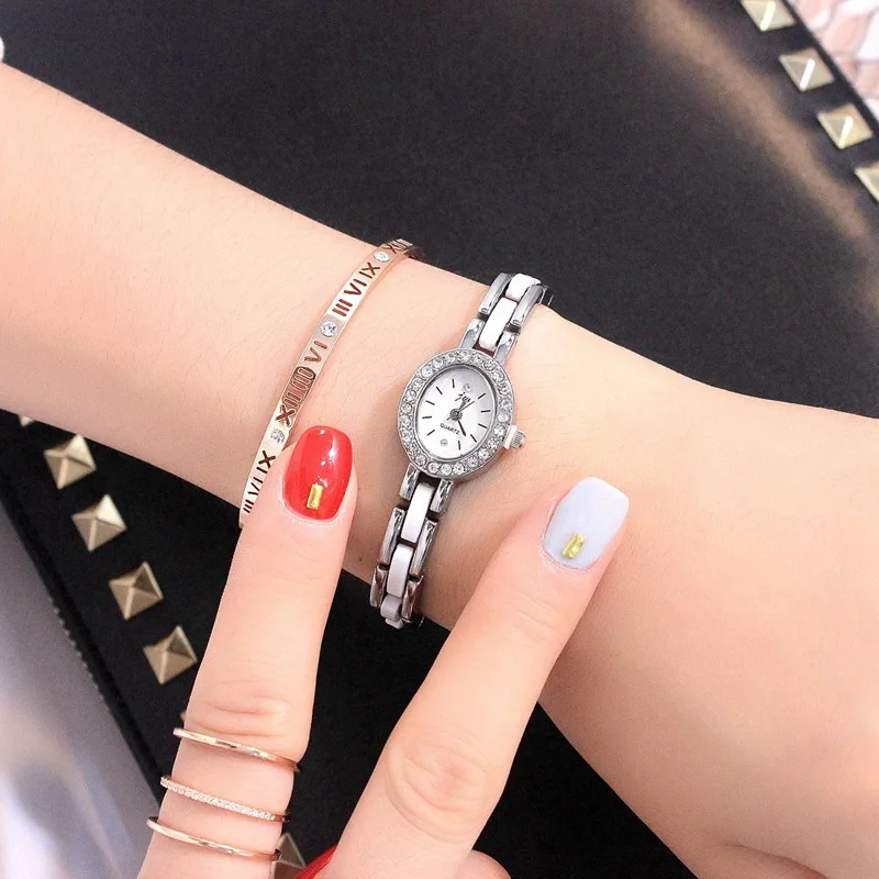 2018 Брендовые повседневные роскошные женские часы Jw с овальным циферблатом