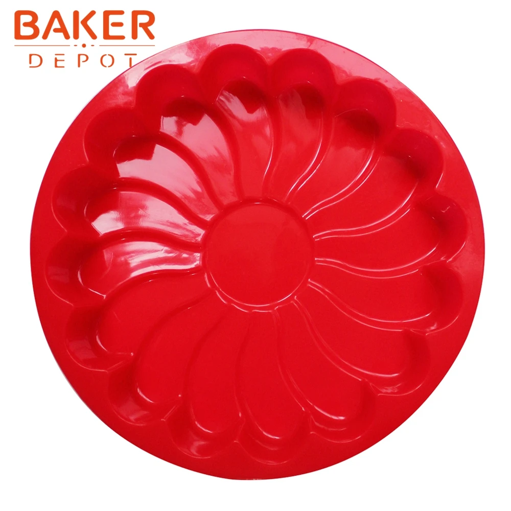 Силиконовая форма для большого торта в форме цветка выпечки подсолнуха пудинга