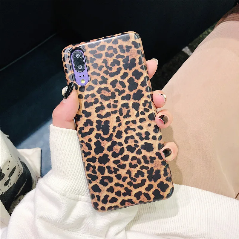 Meachy мягкий чехол для телефона Huawei Mate 20 Pro P20 Lite 10 Honor 9 Леопардовый Модный с ремешком