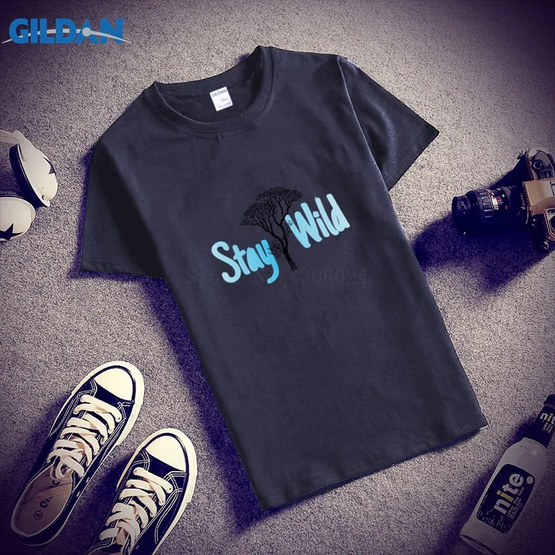 Повседневная футболка для Для мужчин круглый вырез горловины Staywild Футболка