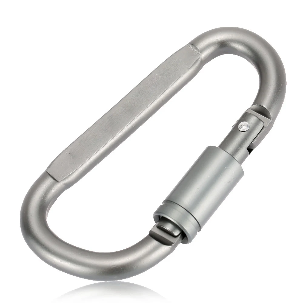 1 шт Алюминий сплав карабина Крюк восхождение брелок Screwgate винт d-кольцо замок