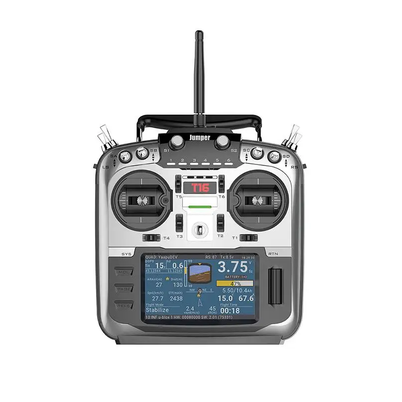 Jumper T16 2,4G 16 ch с открытым исходным кодом мультипротокол передатчик JP4-in-1 модуль 4,3 дюймов ЖК-дисплей для радиоуправляемого вертолета FPV Drone RC пульт дистанционного управления