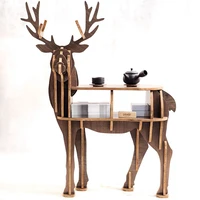 new high end s size lookback reindeer table wooden home furniture self build puzzle furniture