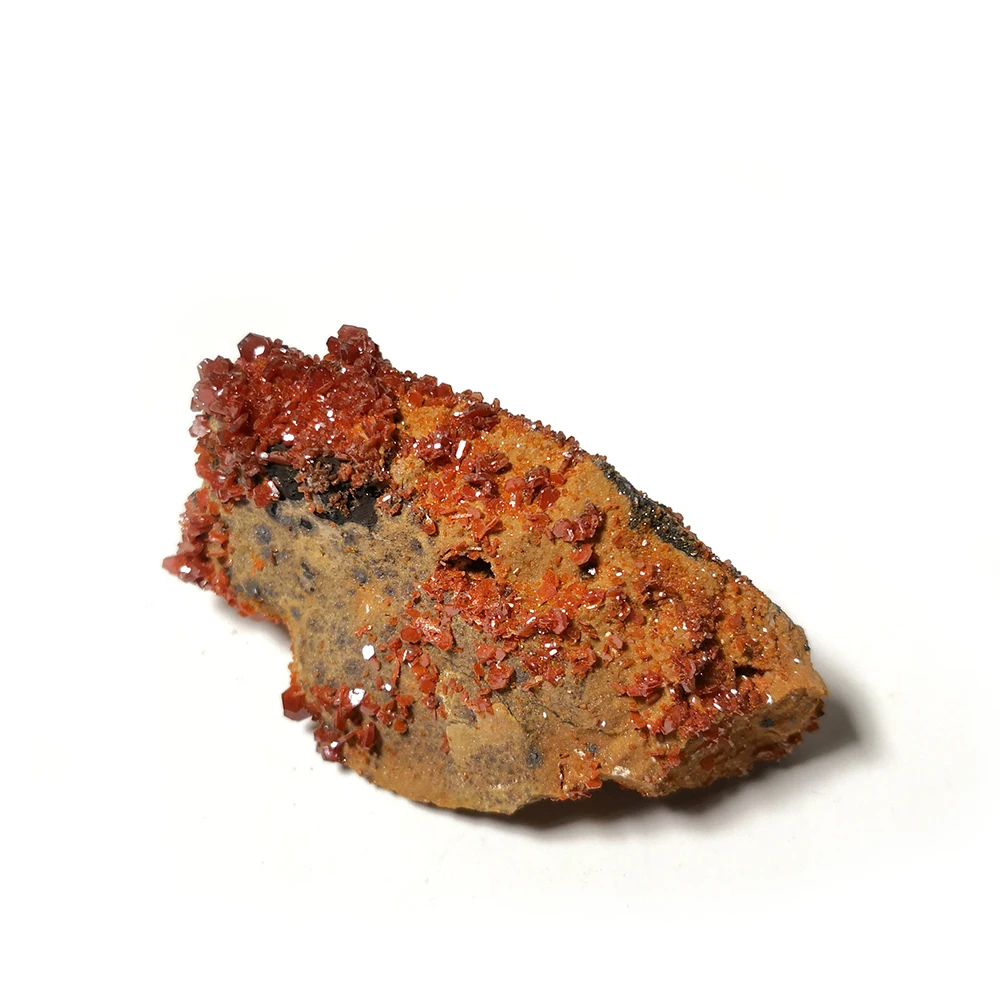 122 г тонкий натуральный Vanadinite Feldspar минеральный образец кристалла кварца коллекция A10-66