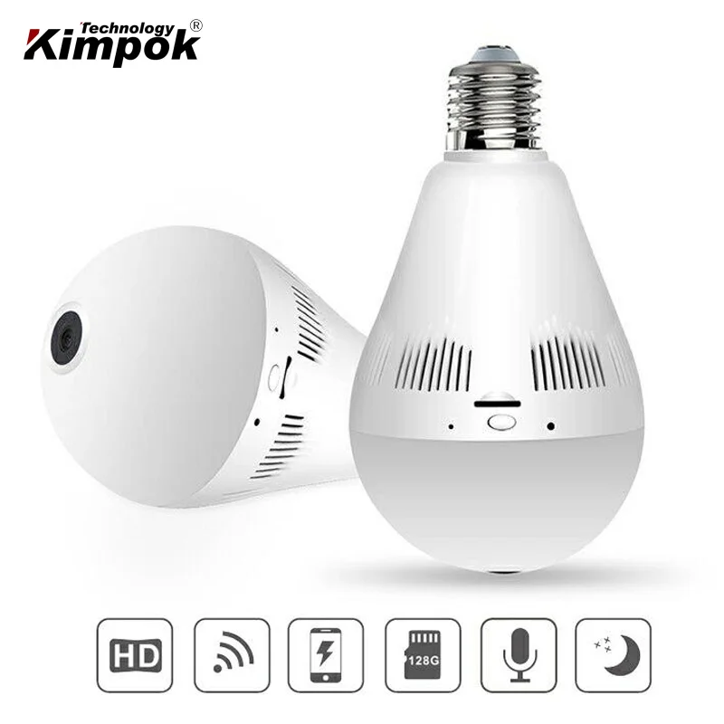 Качественная широкоугольная IP-камера 1080P Wi-Fi рыбий глаз инфракрасная HD