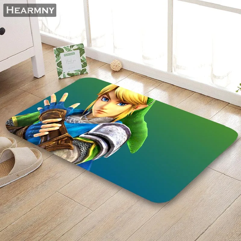 Хорошая Легенда о Zelda Коврик Напольный околодверный коврик Домашний креативный коврик супермягкий впитыватель ванная комната Придверный коврик 40X60 см, 50x80 см - Цвет: 1