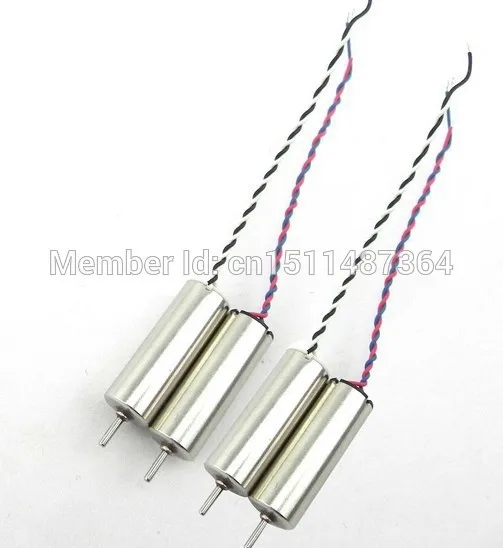 

Free Shipping 4pcs 7*20mm Motor Applicable Hubsan H107L /JD385 Quadcopter Mini Quad Rotor UFO